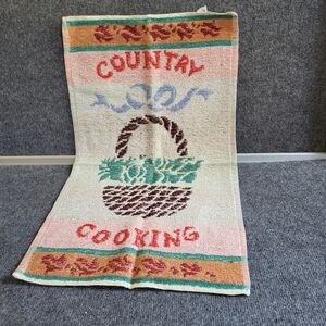 Vintage  kitchen towel Country Cooking